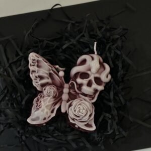 Butterfly Skull Ritual Candle | 2 PCS